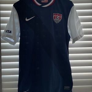 Nike Men's USA Soccer Tee - Navy and White